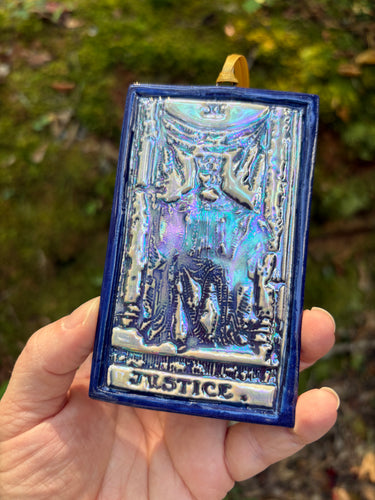 Justice Tarot Card Ornament