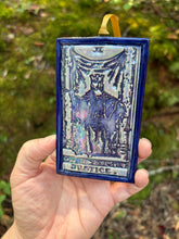 Load image into Gallery viewer, Justice Tarot Card Ornament