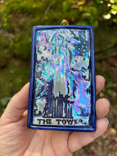 The Tower Tarot Card Ornament
