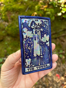 The Tower Tarot Card Ornament