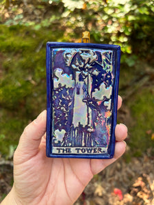 The Tower Tarot Card Ornament